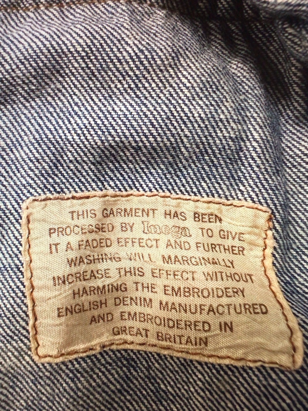 VTG Inega Studded Blue Denim Shirt - Women's Blouse - Picture 4 of 7